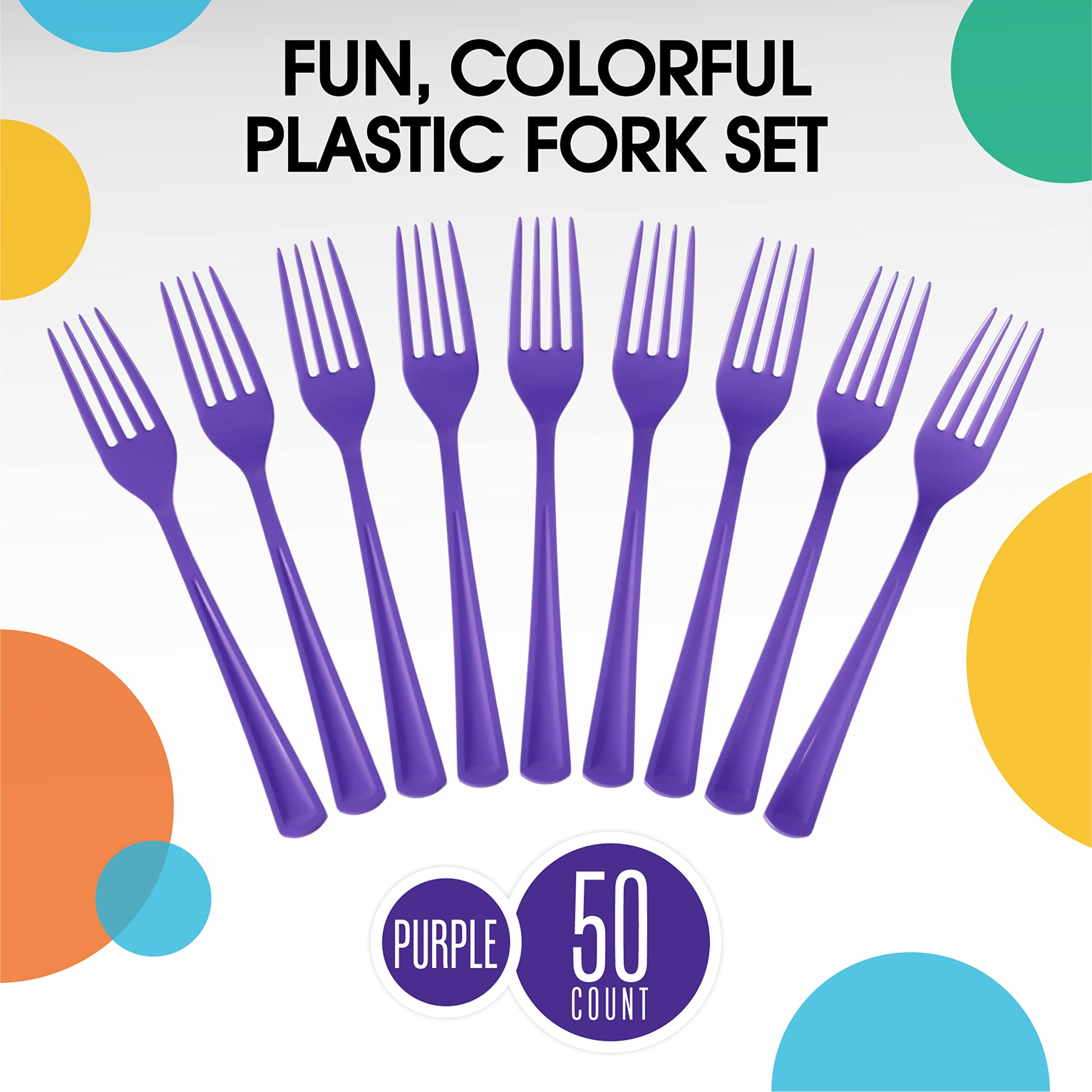 350 Pcs Black/Purple/Gold Disposable Tableware Set