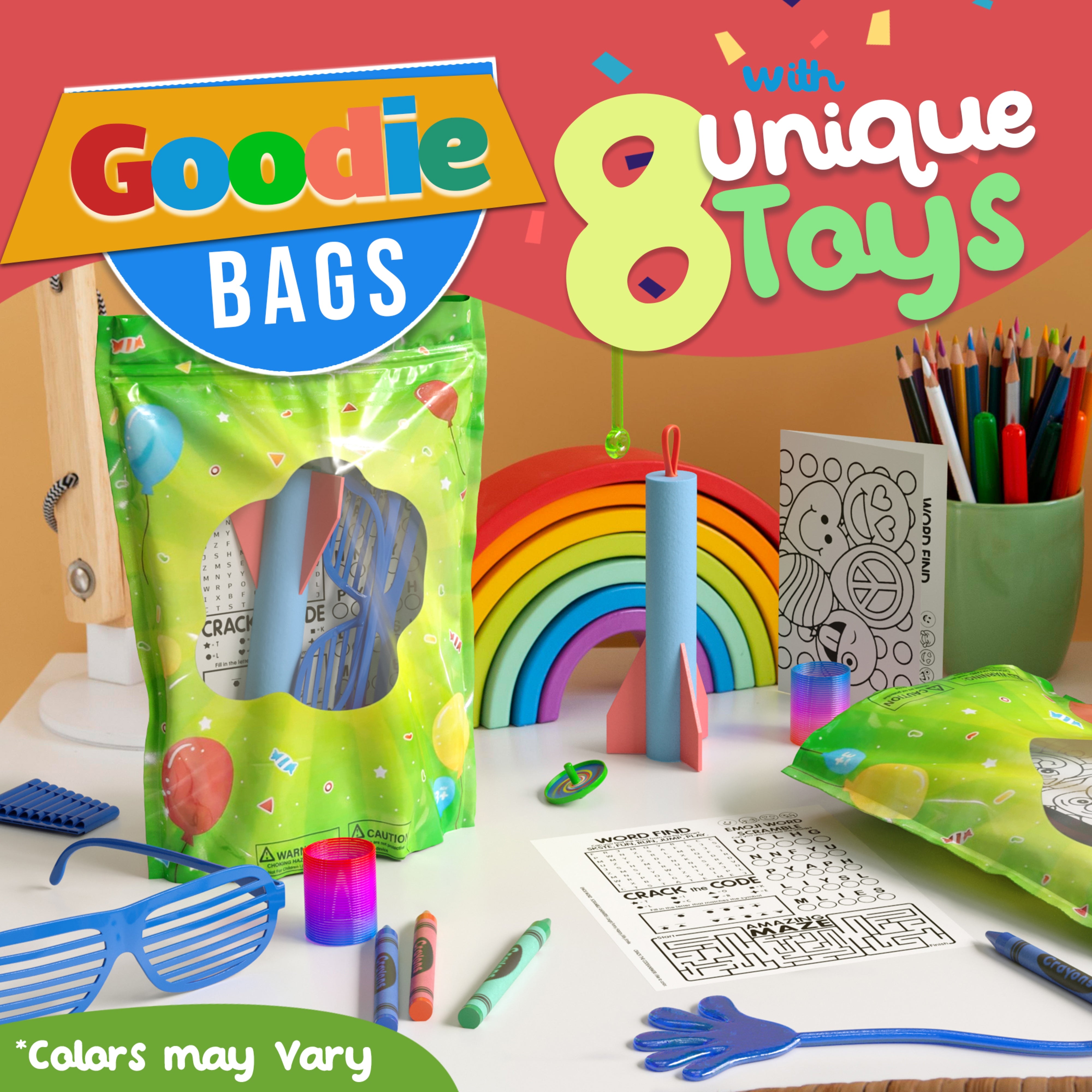8 Piece Standard Goodie Bag - 10 Pack