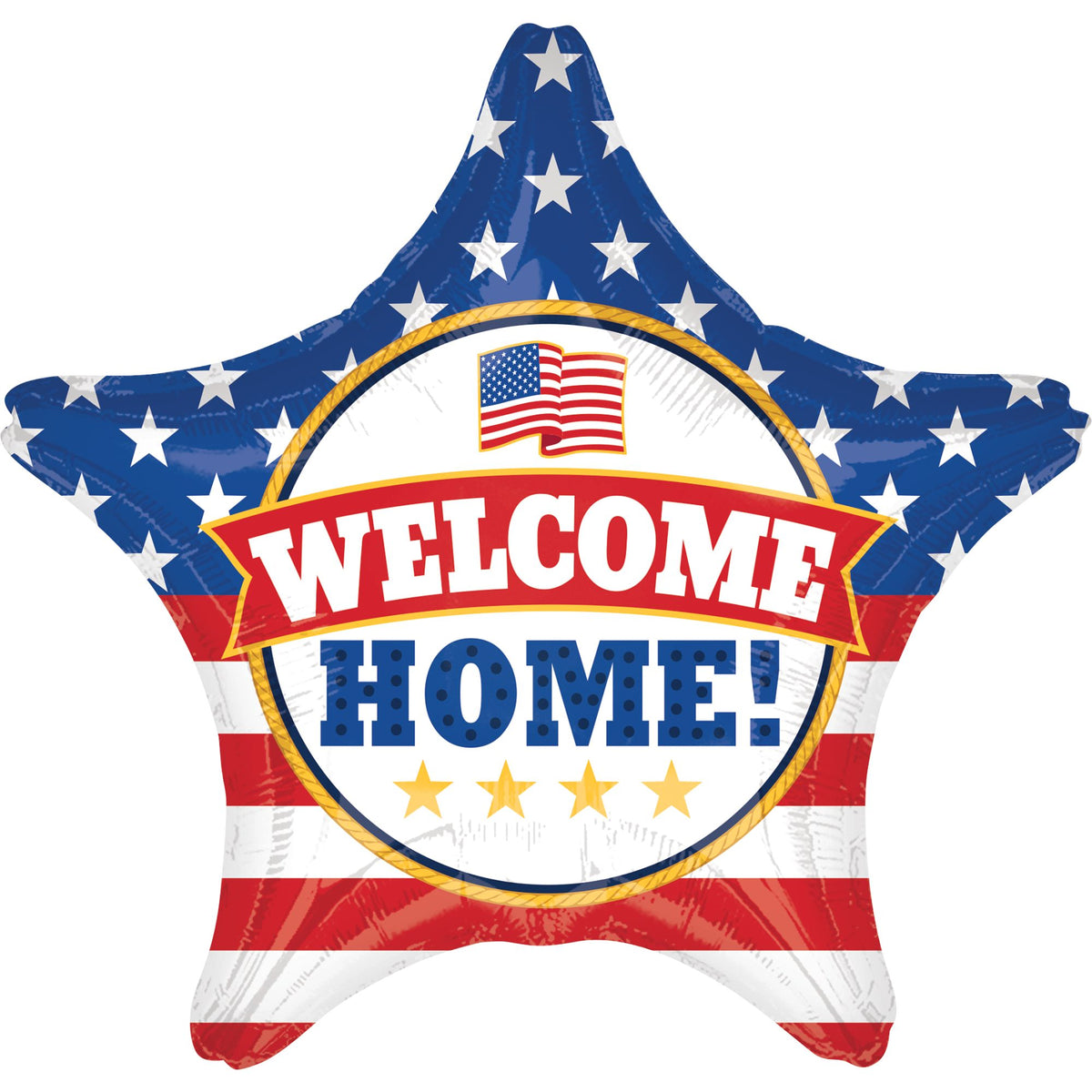 Giant Patriotic Welcome Home Star Balloon