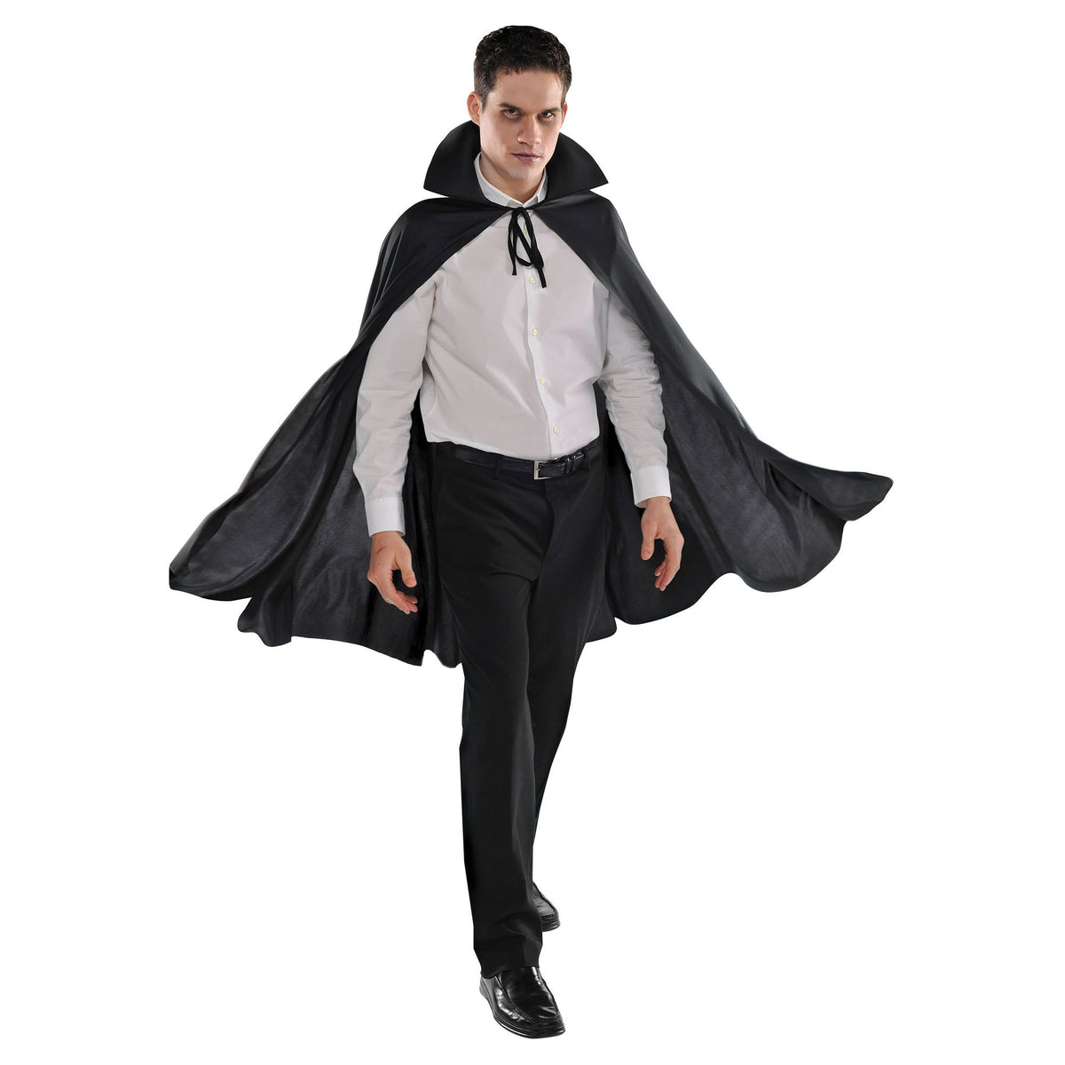 Adult Black Vampire Cape Costume Accessory for Halloween - Adult One Size