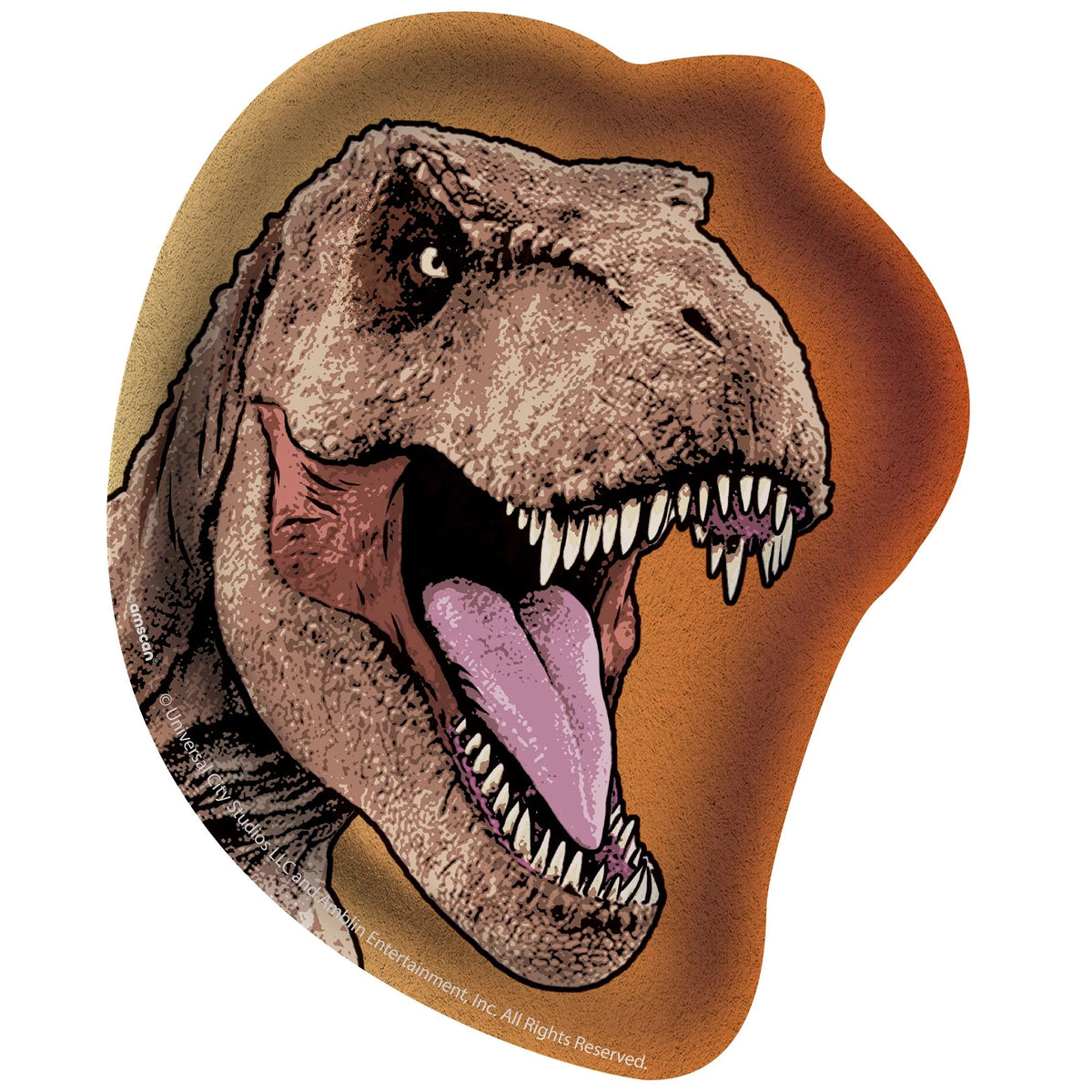 Jurassic World T-Rex Shaped Paper Plates, 7-Inch, 8-Pack