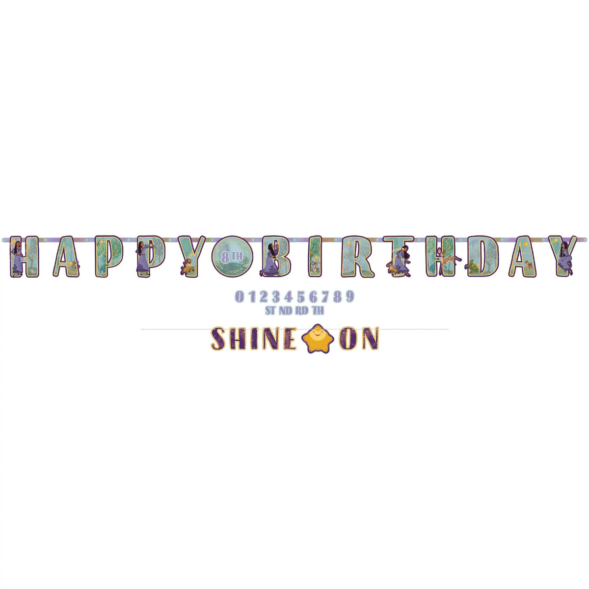 Disney Wish Jumbo Letter Birthday Banner