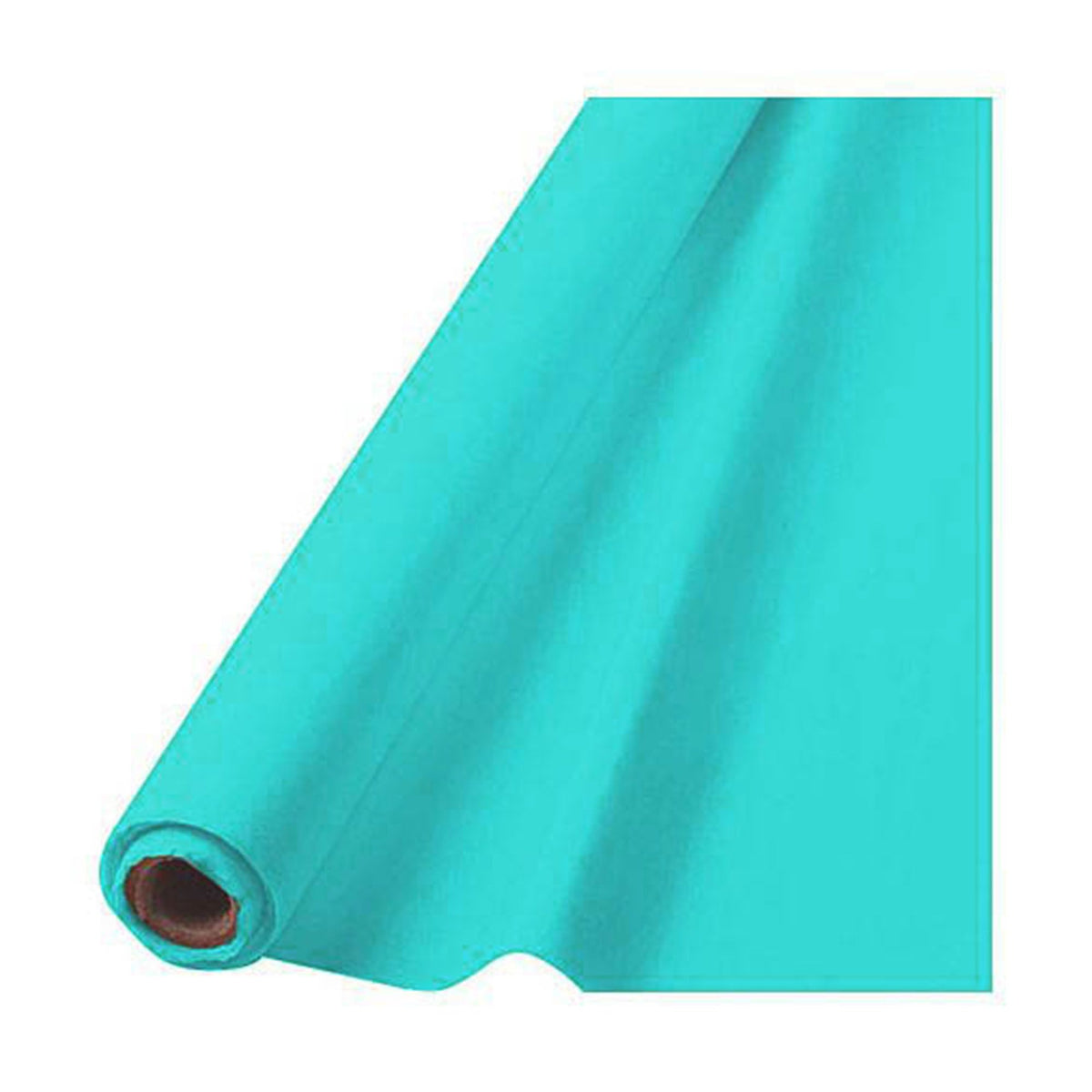 Robin's Egg Blue Plastic Table Cover Roll - 40" x 100'