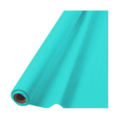 Robin's Egg Blue Plastic Table Cover Roll - 40" x 100'
