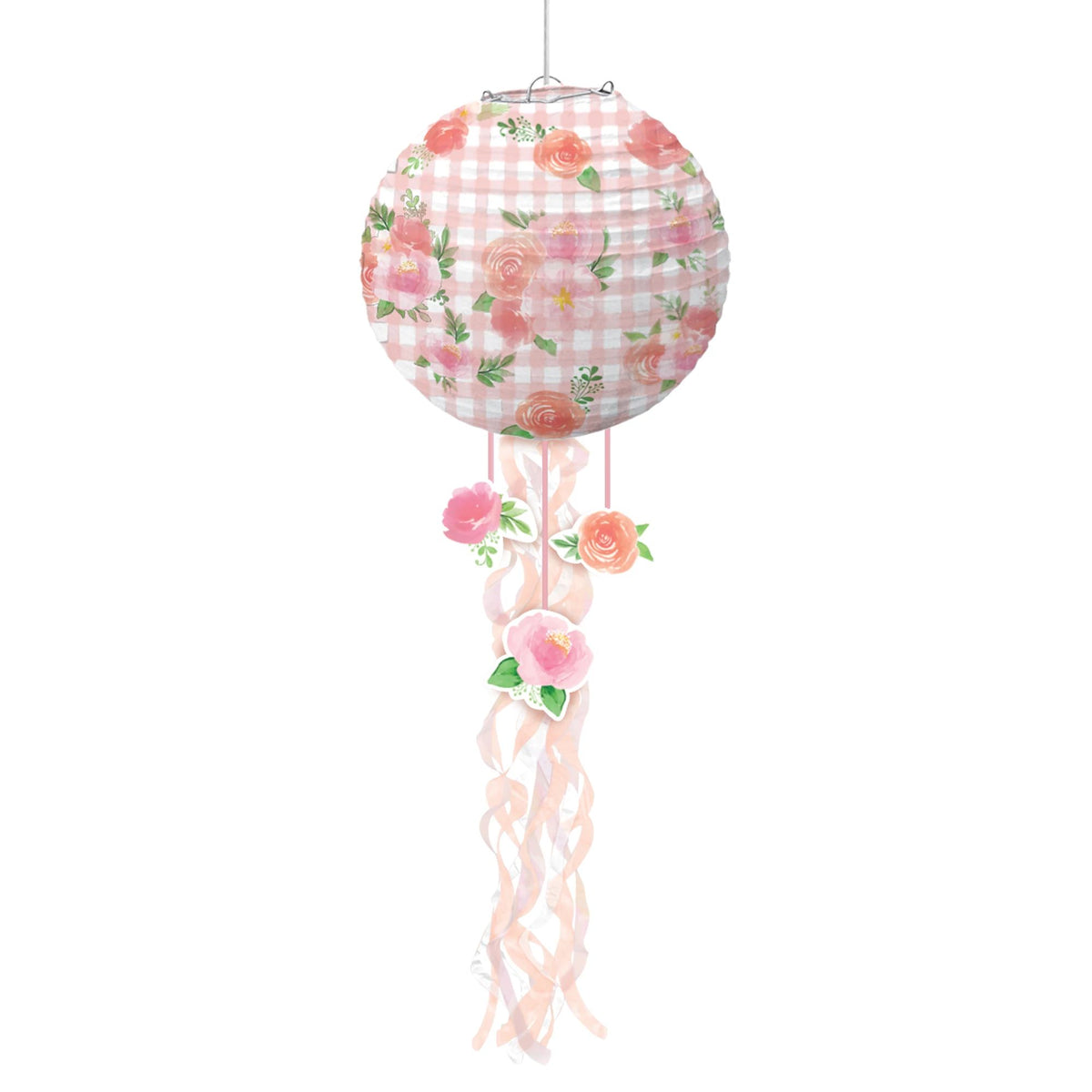 Floral Baby Shower Paper Lanterns, 3-Pack