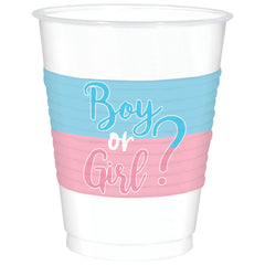 "Boy or Girl?" 16oz Gender Reveal Party Cups