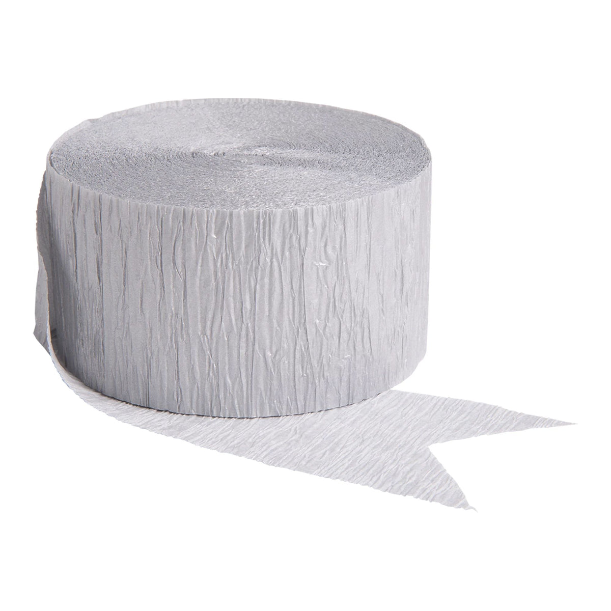 Silver Crepe Streamer - 81ft