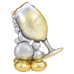 Cheers Wine Glass AirLoonz Balloon