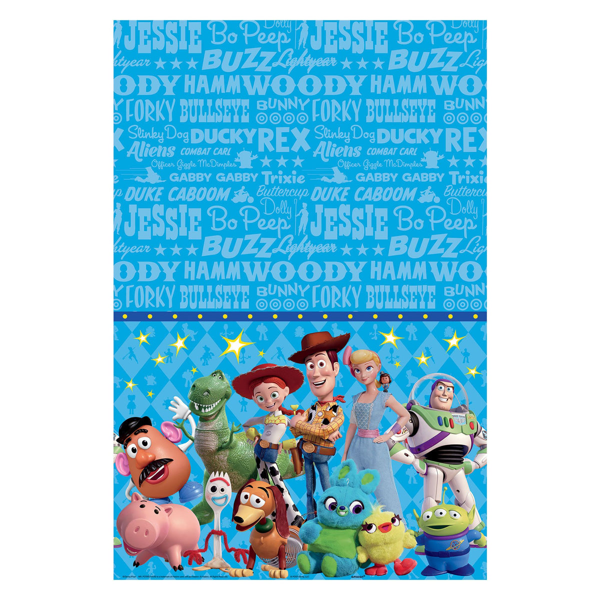 Toy Story 4 Reusable Plastic Table Cover - 54x96 inch