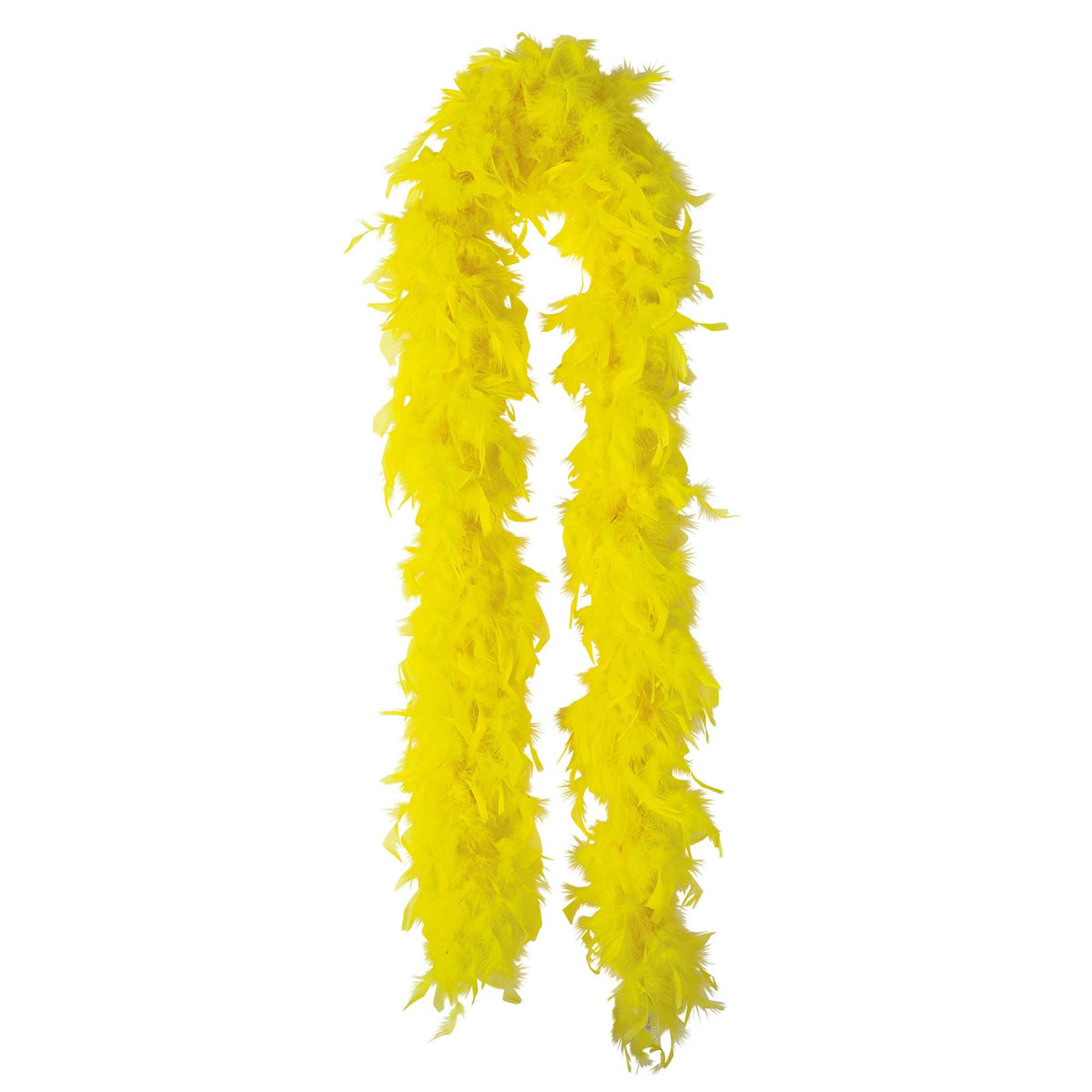 Vibrant Yellow Feather Boa - 72" Costume Accessory