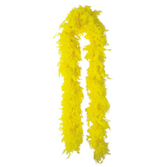 Vibrant Yellow Feather Boa - 72" Costume Accessory