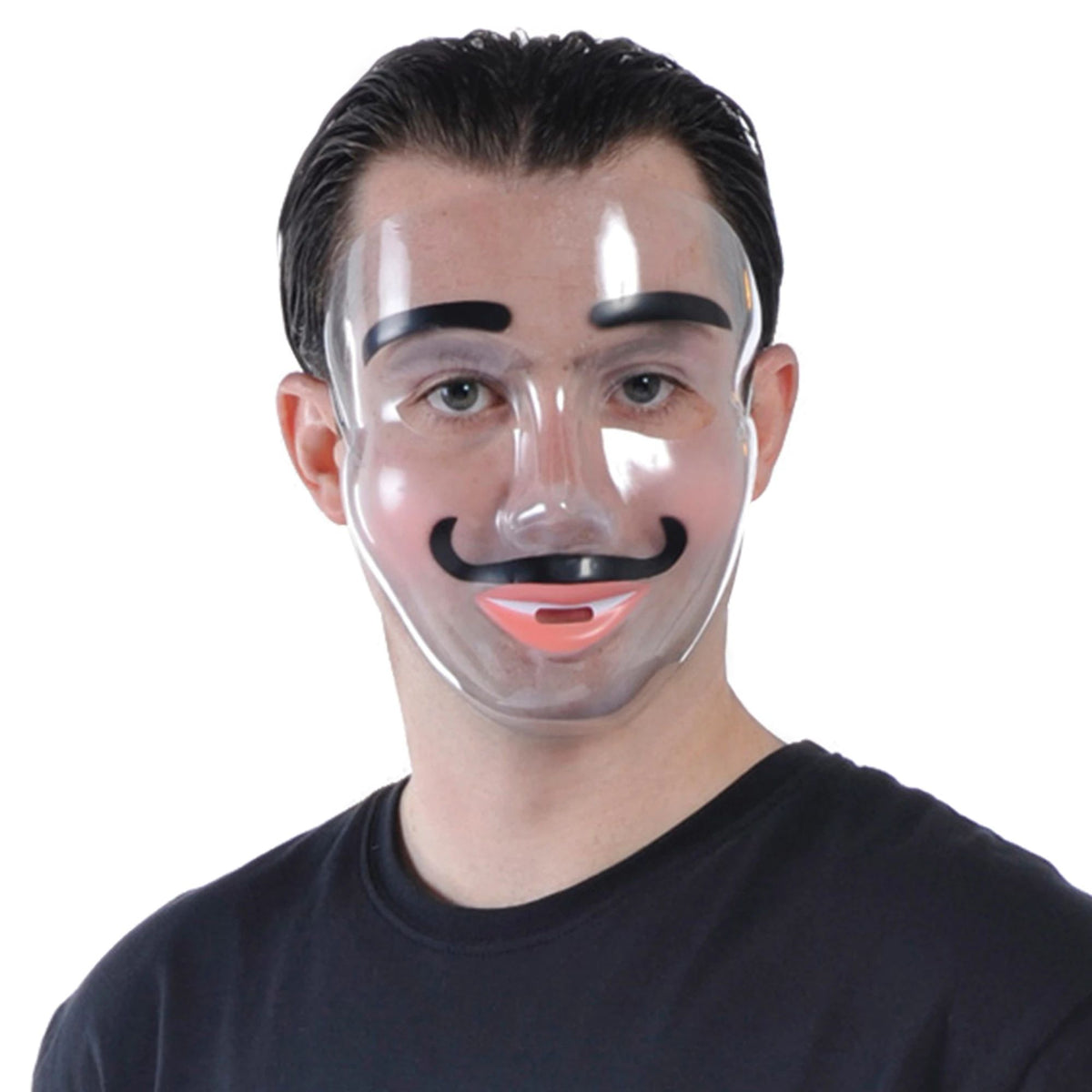 Clear Plastic Halloween Costume Mask - Assorted Designs