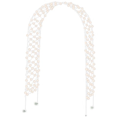 Elegant Light-Up Wedding Arch with 150 String Lights, 8-ft