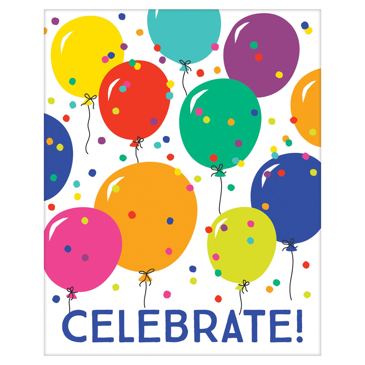 Vibrant Balloon Birthday Invitations