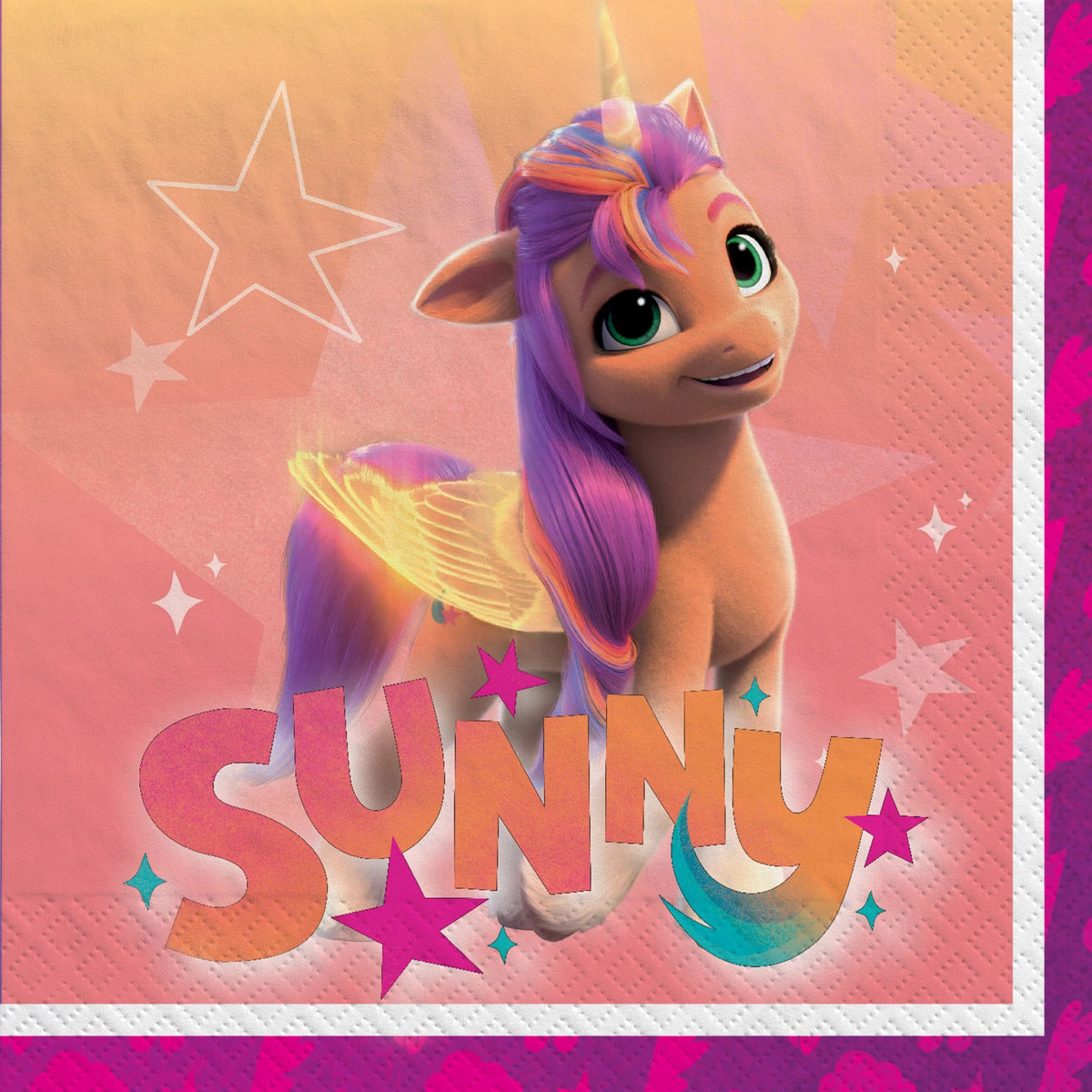 My Little Pony Beverage Napkins - Sunny Design - 5 In. X 5 In.