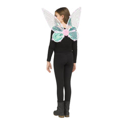 Enchanted Light-Up Pink Fairy Wings for Kids - One Size