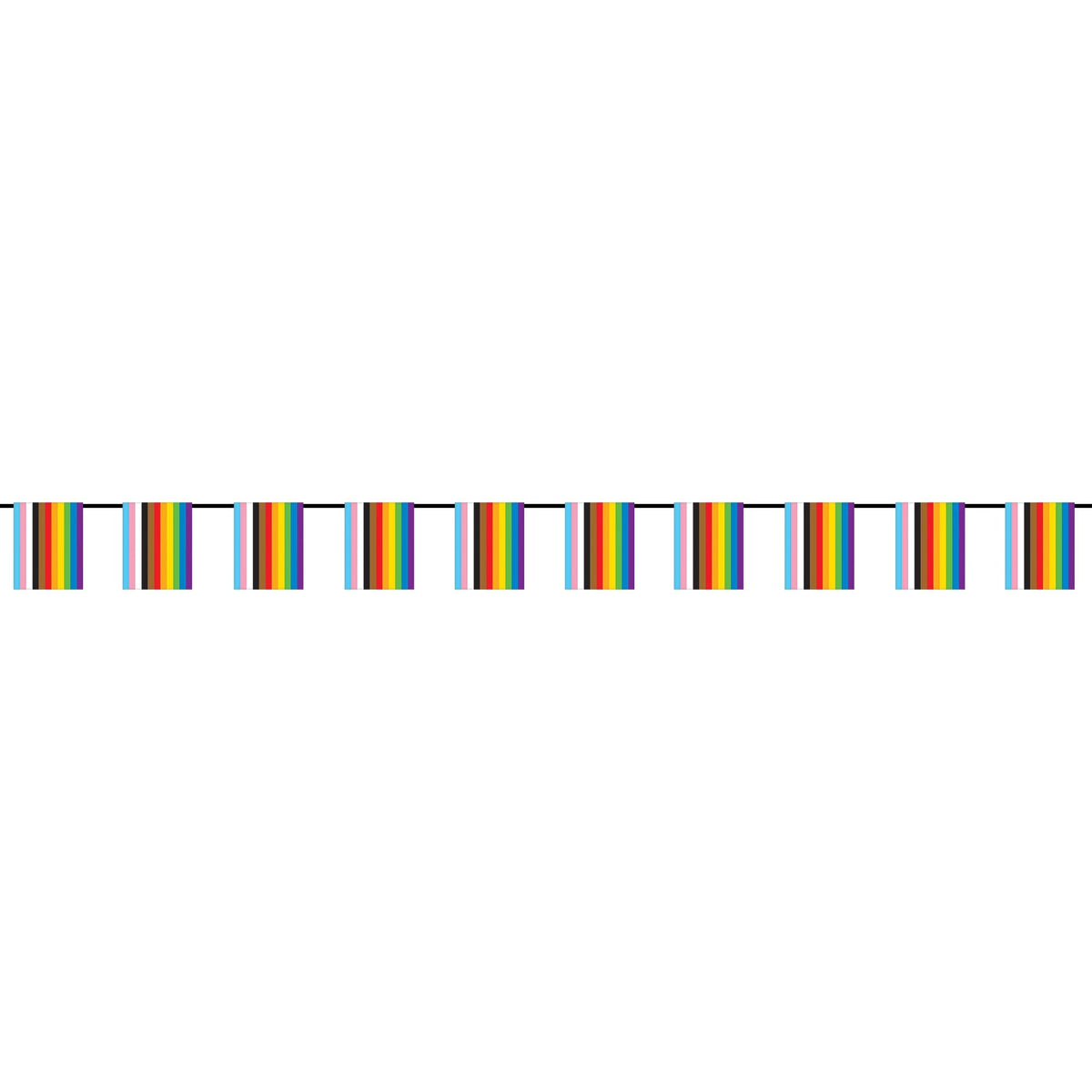 Mini Progressive Pride Flag Banner