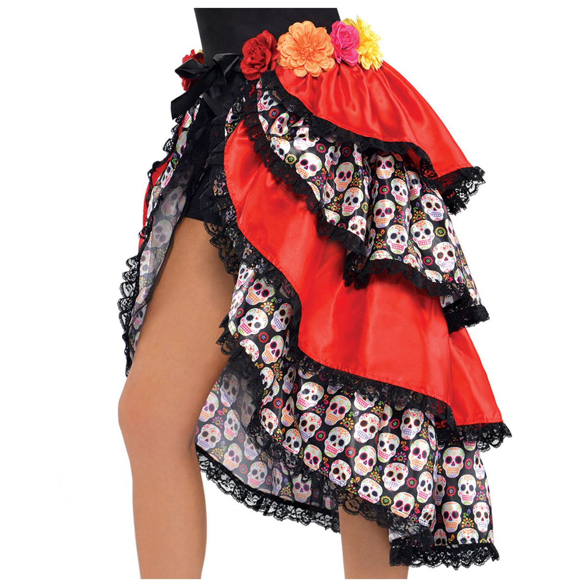 Day of the Dead Tie-On Bustle Costume Accessory - Adult One Size