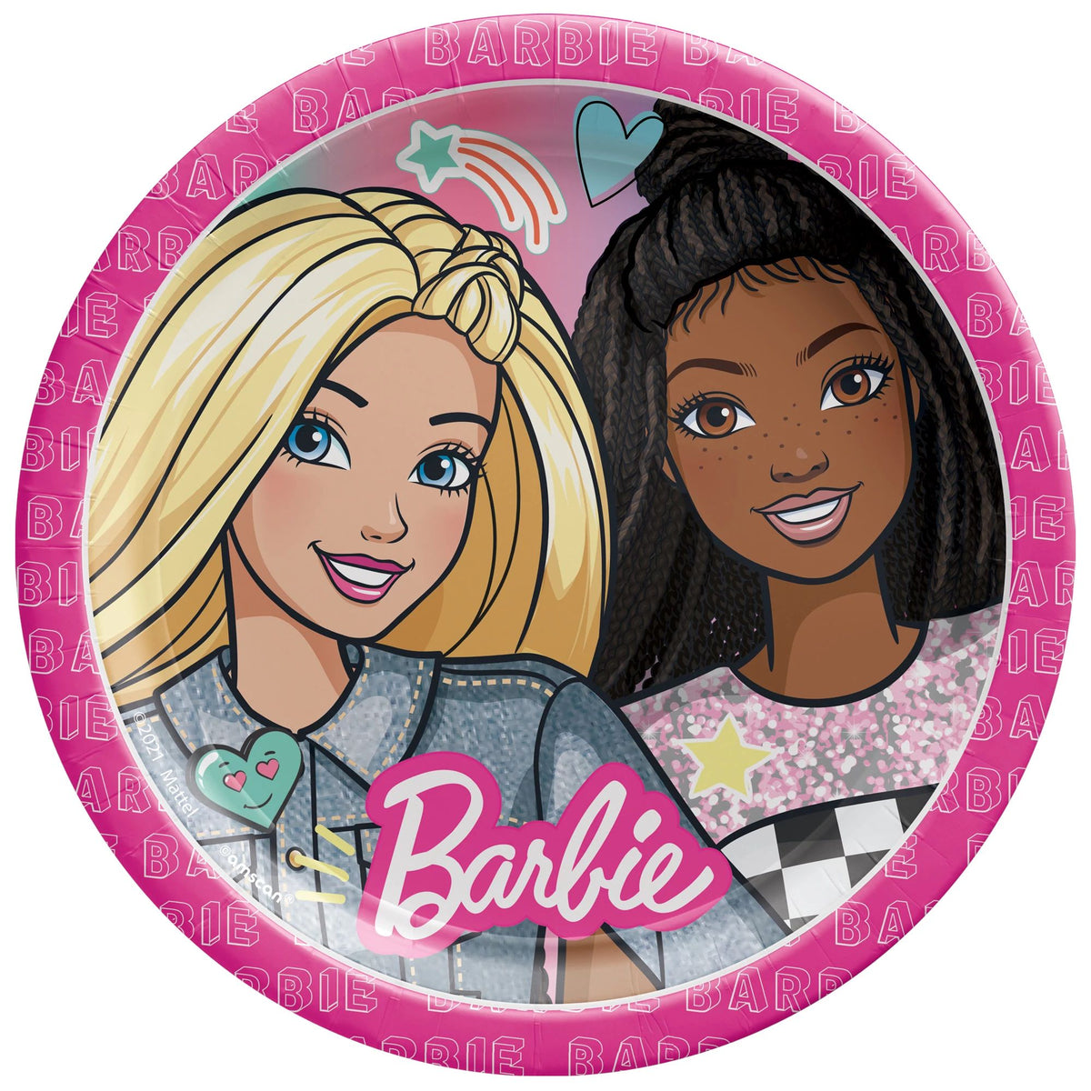 Barbie Dream Together 9-Inch Round Paper Plates - 8 Pack