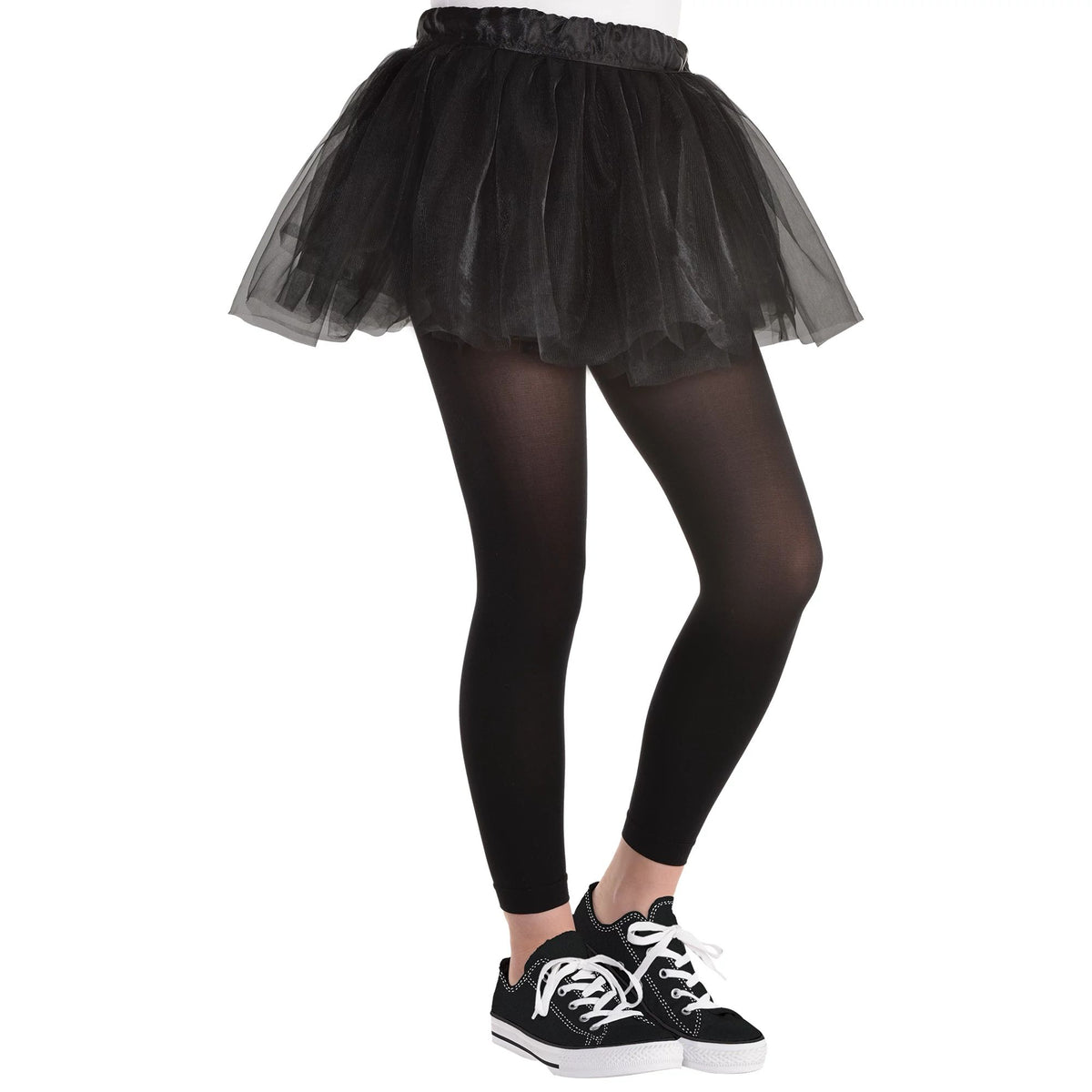 Kids' Black Footless Tights - One Size