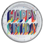 Vibrant Happy Birthday Metallic 9