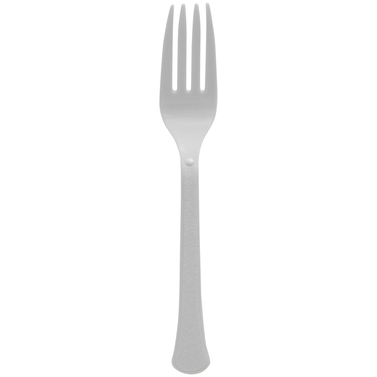 Heavyweight Silver Plastic Forks - 7.5 in.