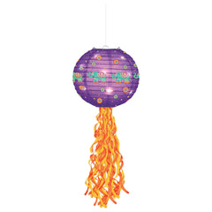 Diwali Light Up LED Lanterns, 2-Pack - Purple with Elephants