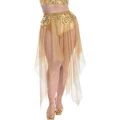 Gilded Glam Halloween Skirt - Adult Plus