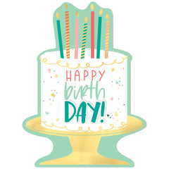 "Happy Cake Day" Cardboard Easel Birthday Sign