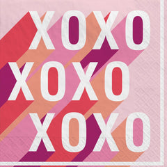 Retro Love Valentine's Day Luncheon Napkins - 6.5 In. x 6.5 In.