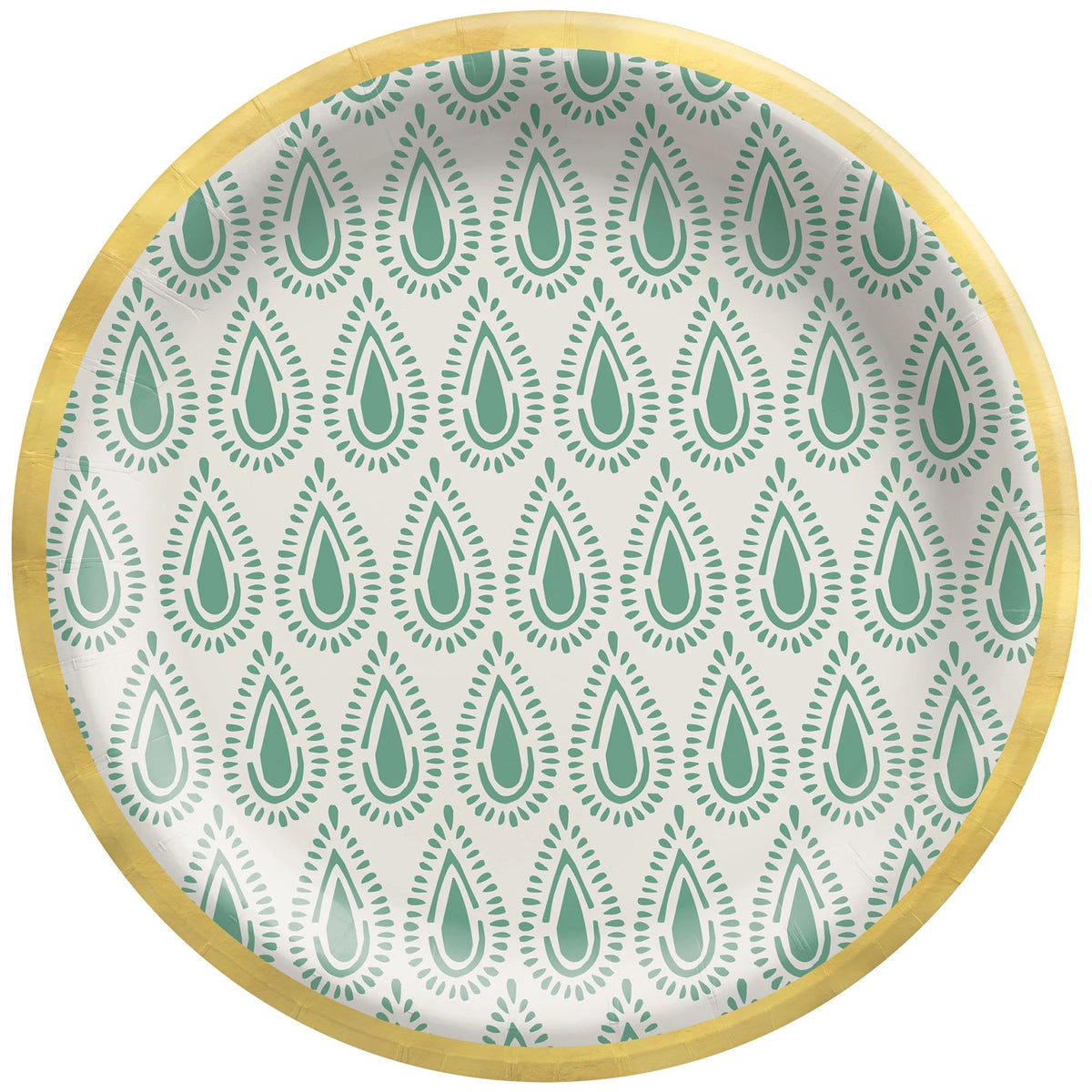 Artisan Crafted 6.75" Round Printed Paper Plate