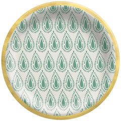 Artisan Crafted 6.75" Round Printed Paper Plate