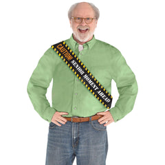 Over-the-Hill "Caution: Senior Moment Ahead" Sash