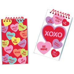 Valentine's Day Heart Notepads - Set of 12