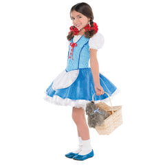 Kids' Dorothy Wizard of Oz Halloween Costume with Blue Dress & Accessories