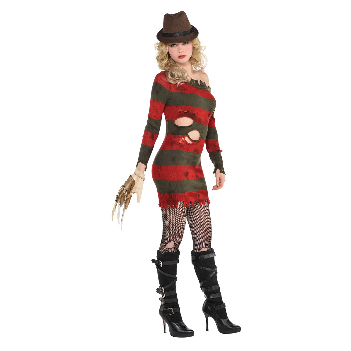 Nightmare Ms. Krueger Halloween Costume for Women - Adult S (2-4)