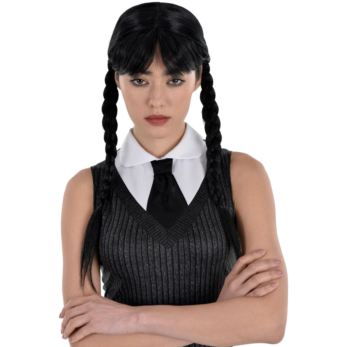Adult Wednesday Addams Costume Wig - Standard Size