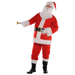 Classic Santa Claus Costume Set - Jacket, Pants, Belt & Boot Covers - Adult XL