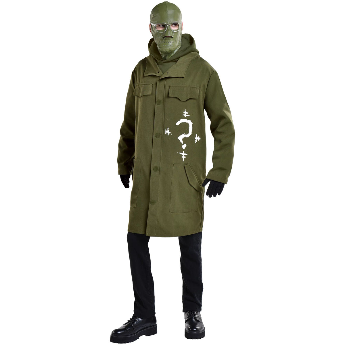 The Batman Riddler Costume Kit - Halloween Accessory Set - Adult One Size (Up to Size 44)