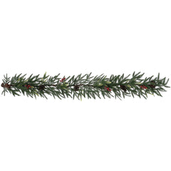 Festive Faux Pine Christmas Garland - 6 Feet