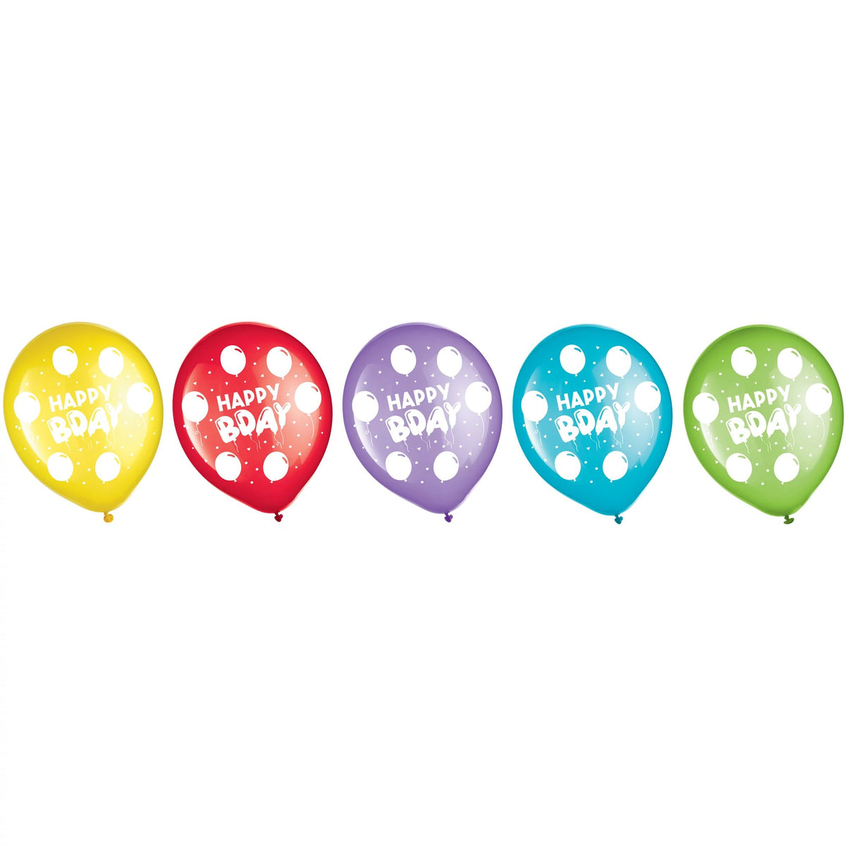 "Happy B-Day" 12-Inch Latex Balloons, 72-Pack
