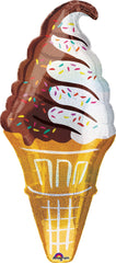 Ice Cream Cone SuperShape Foil Balloon - 41"