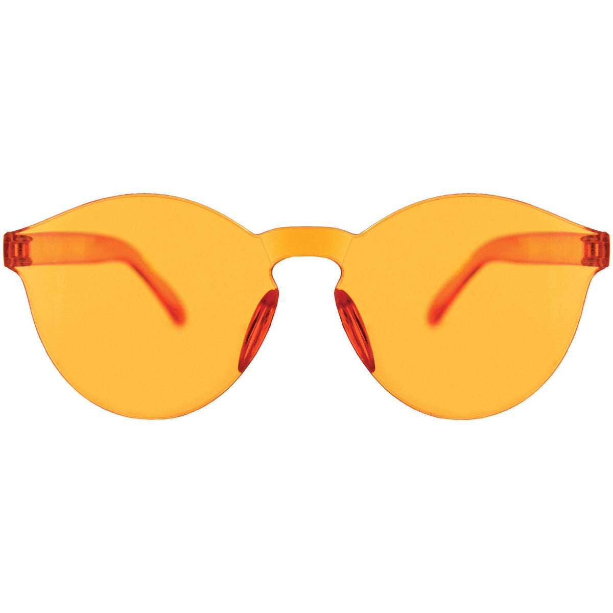 Vibrant Orange Frameless Party Glasses
