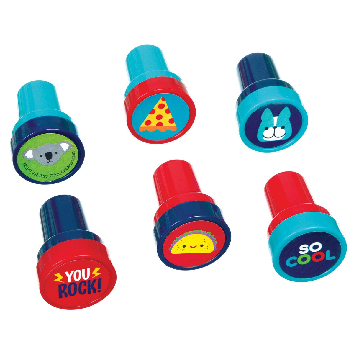 "So Cool" Self-Inking Stampers - 12-Pack for Kids' Parties