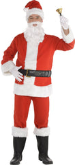 Santa Claus Costume with Jacket, Pants, Belt & Boot Covers - Adult XXL (Up to 54" Chest)