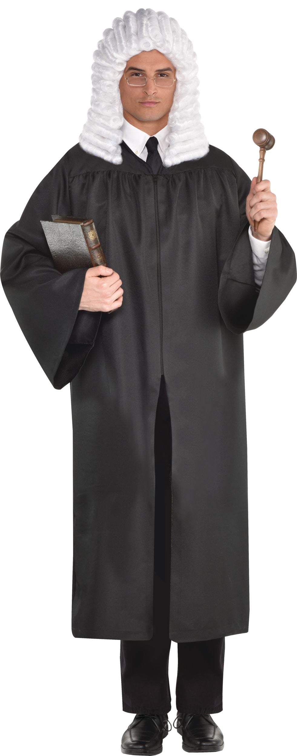 Adult Judge Robe Costume Accessory - Black, One Size