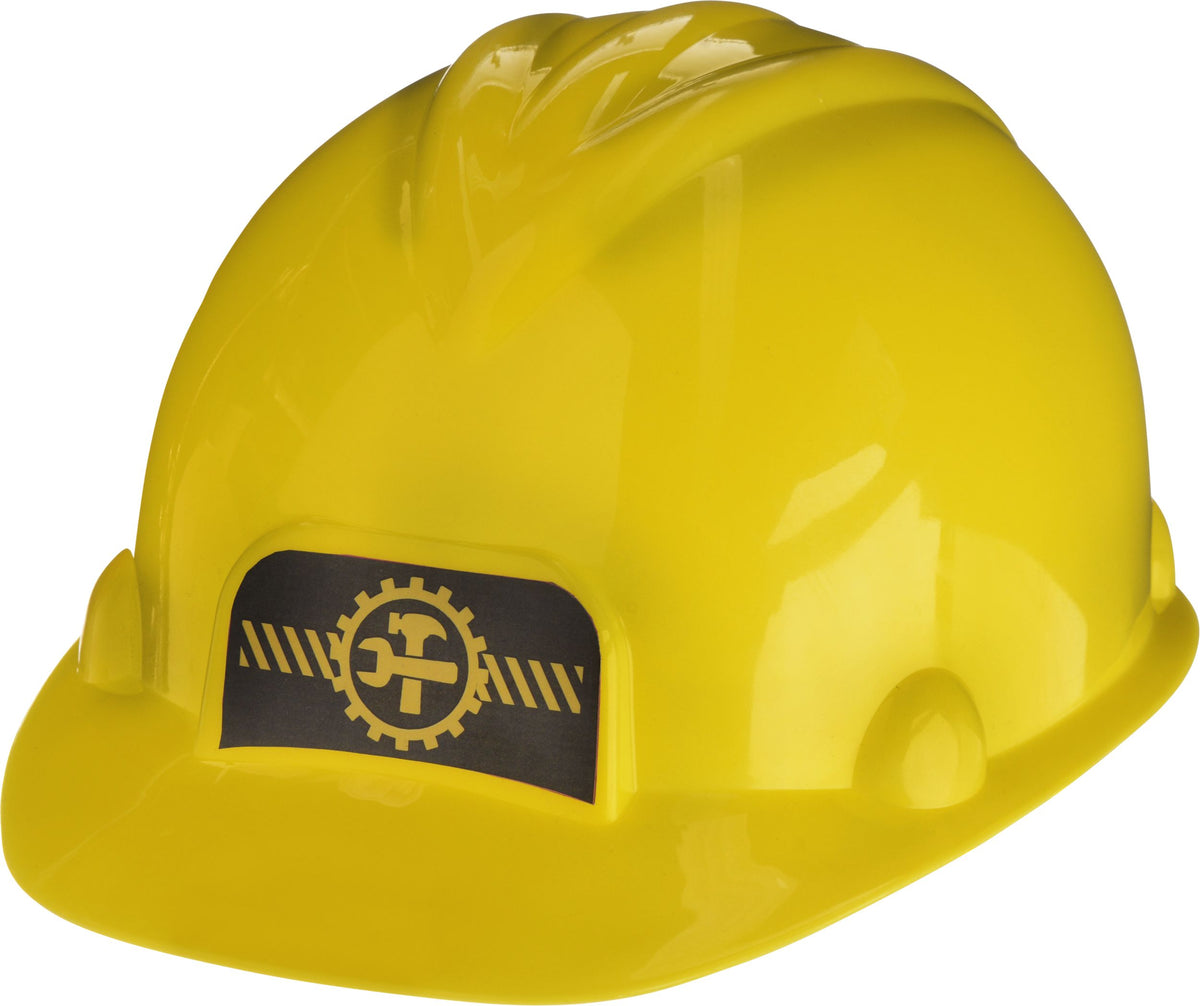 Kids Construction Worker Yellow Hard Hat Costume Accessory