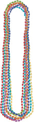 Black Metallic Bead Necklace, 30-Inch, 8-Pack