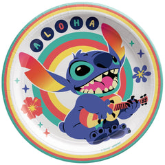 Disney Lilo & Stitch 7-Inch Round Dessert Plates - 8 Pack