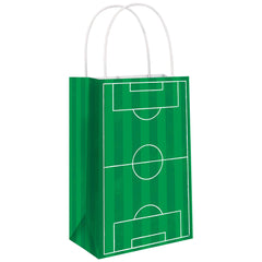 Soccer Field Kraft Party Bags - Set of 8